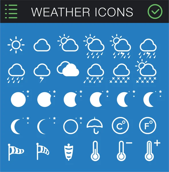 Weather simge seti - 30 simgeleri