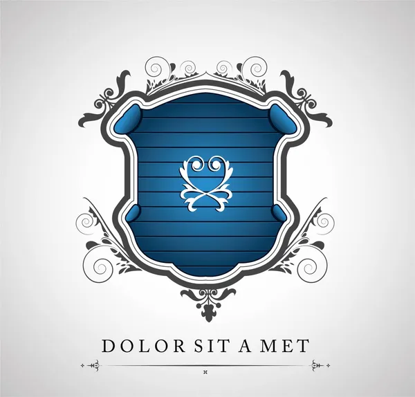 Emblema vintage con un lugar para su texto — Vector de stock