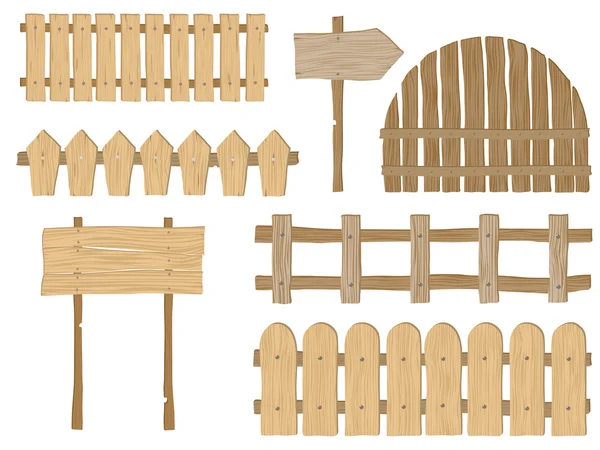 Clôtures et signes — Image vectorielle