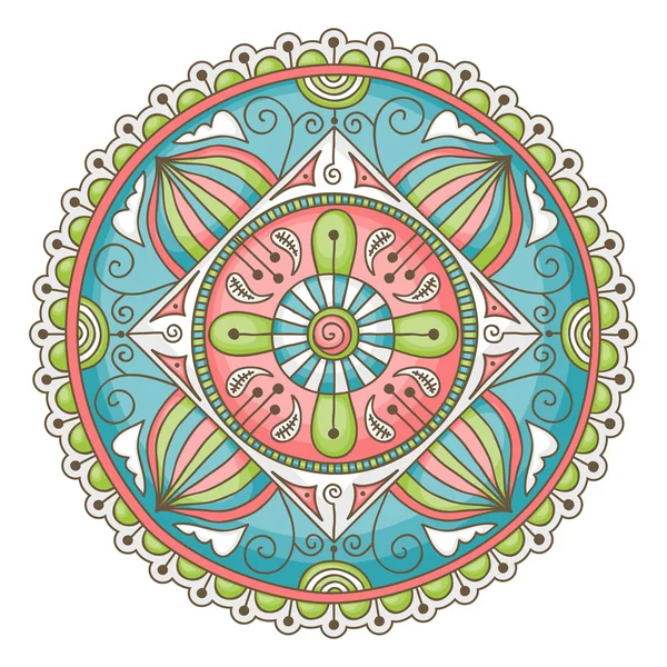 Mandala doodle — Vetor de Stock