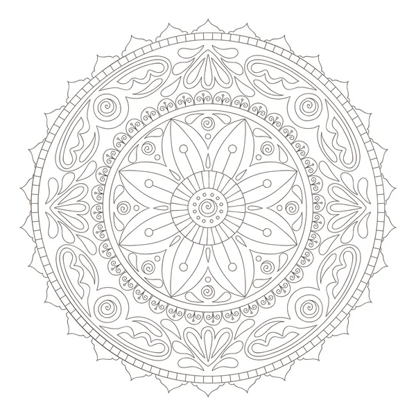 Doodle de mandala —  Vetores de Stock