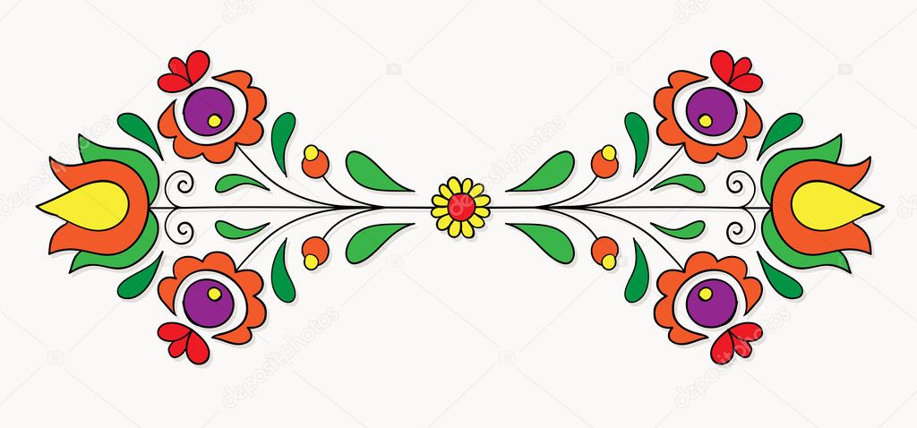 Hungarian folk motif