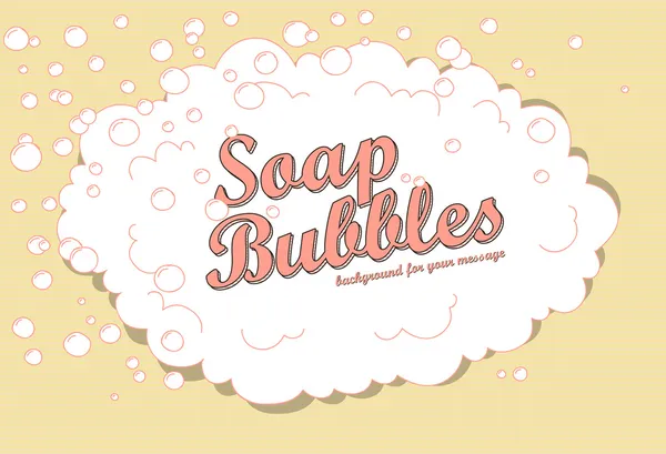 Mýdlové bubliny Stock Ilustrace
