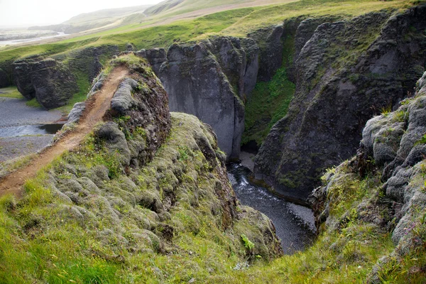 Fjathrargljufur Kanyonu, İzlanda — Stok fotoğraf