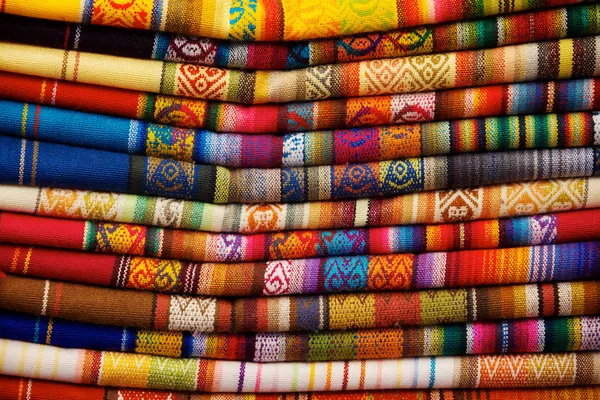 奥塔瓦洛毛毯 图库图片