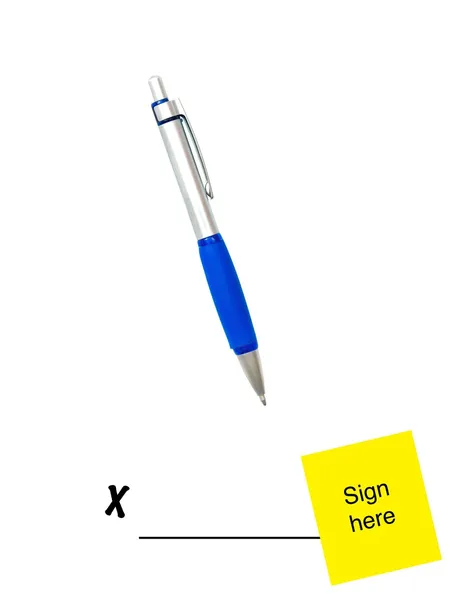 Sign Here — Stock Photo, Image
