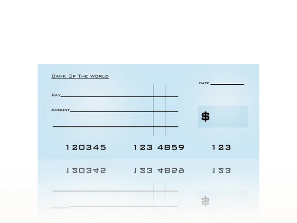 Bank Cheque — Stock Photo, Image