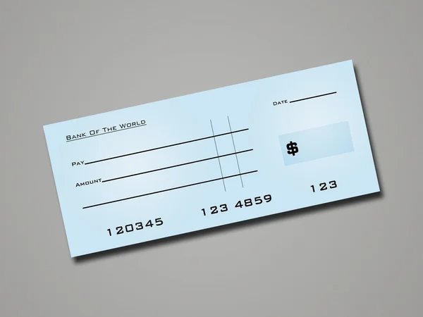 Cheque bancario — Foto de Stock