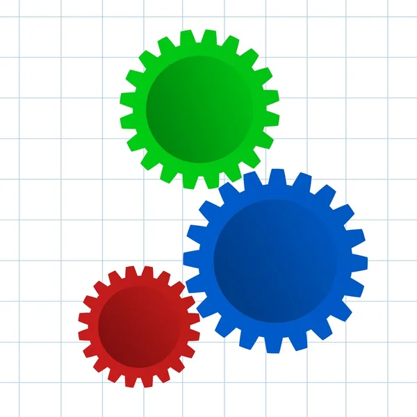Зубчастих коліс — стокове фото