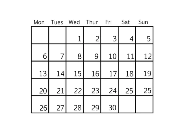 Calendario — Foto Stock