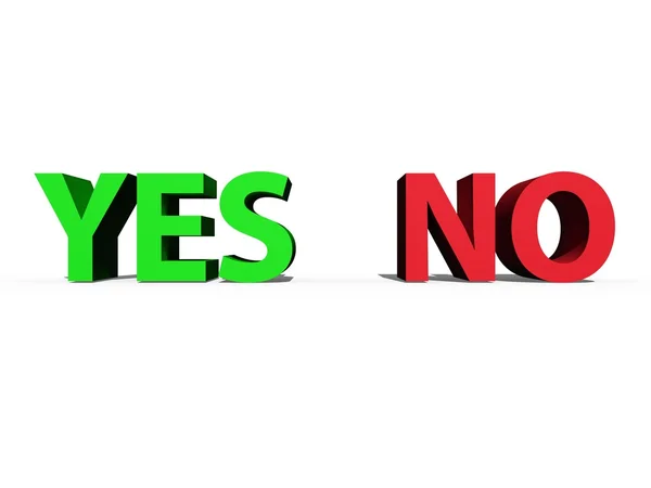 Yes No Sign — Stock Photo, Image