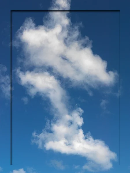 青い空の境界線 — ストック写真