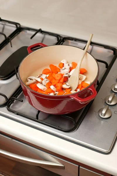 Voorbereiding van het diner — Stockfoto