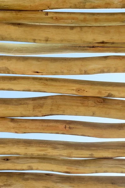 Parede de característica de madeira — Fotografia de Stock