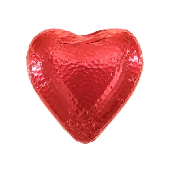 チョコレートの愛の心 — ストック写真