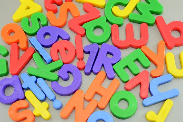 Letras magnéticas — Fotografia de Stock