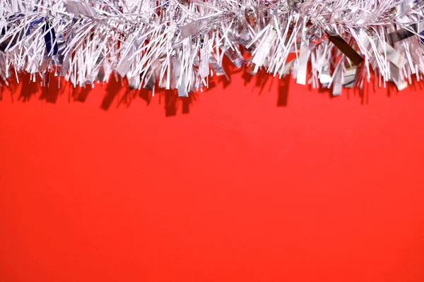 Una Foto Estudio Oropel Navidad — Foto de Stock