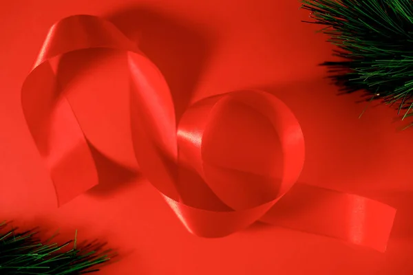 Studio Photo Red Wrapping Ribbon — Stock Photo, Image