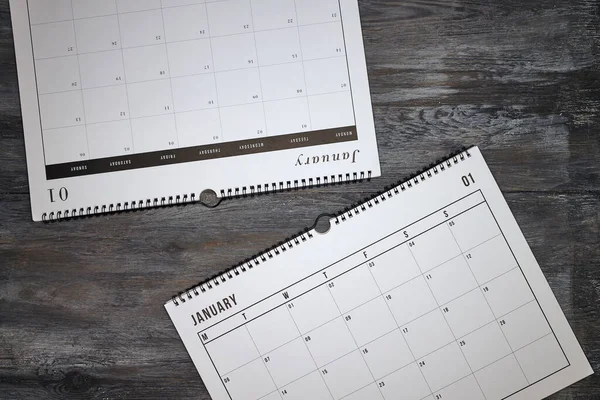 Uma Foto Estúdio Calendário — Fotografia de Stock