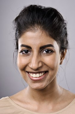gülümseyen mutlu portre