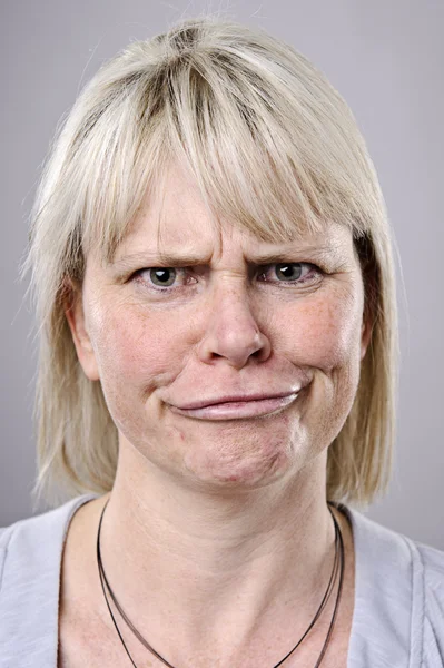 Dom grappig gezicht — Stockfoto