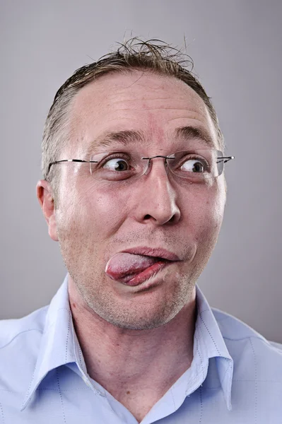 Silly funny face — Stock Photo, Image