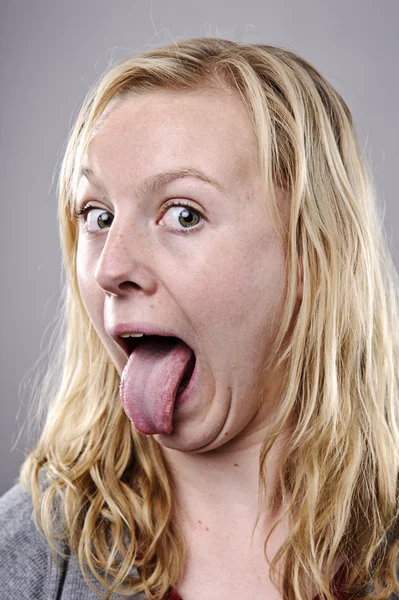 Silly funny face — Stock Photo, Image