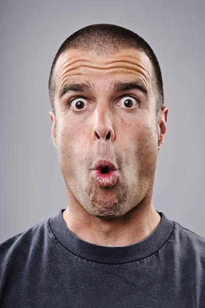 Silly funny face — Stock Photo, Image