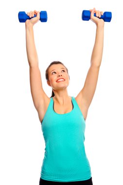 dambıl ile güzel kadın