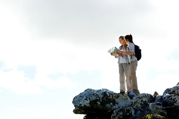 Joyful hikers — Stock Photo, Image