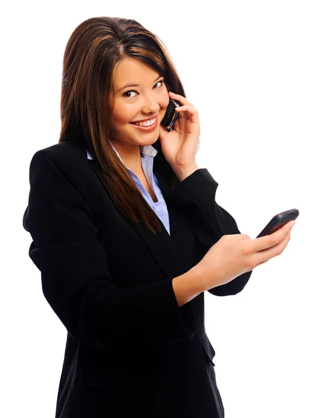 Busy businesswoman — Stock Photo, Image