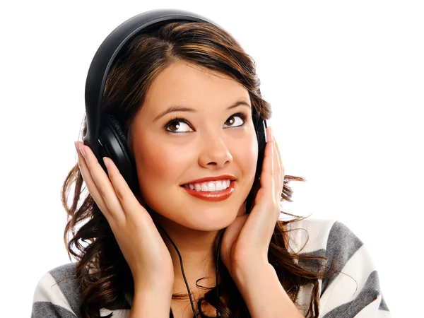 Young woman enjoying music — Stock Photo, Image