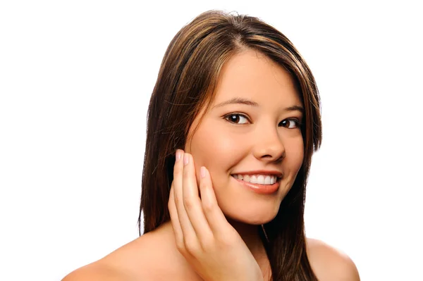 Close up of a model in studio — Stock Photo, Image