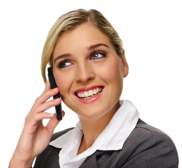 Mujer de negocios alegre — Foto de Stock