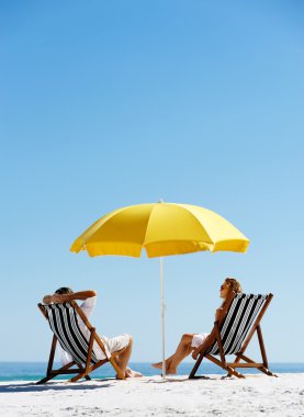 Beach summer umbrella clipart
