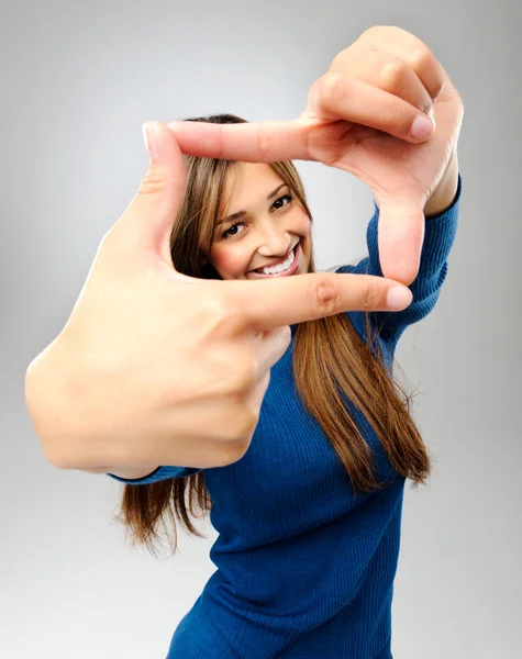 Framing a picture — Stock Photo, Image