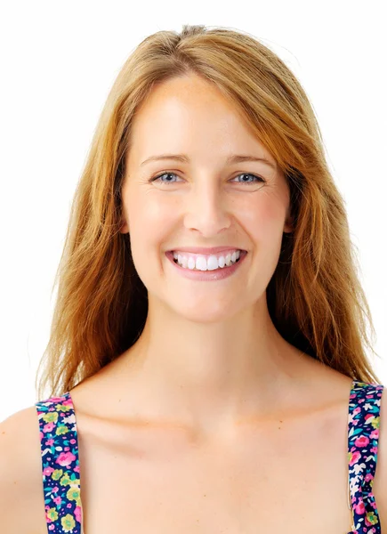 Retrato de una mujer feliz — Foto de Stock