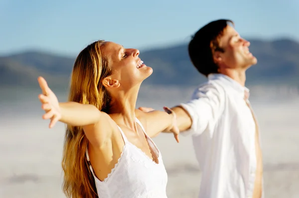 Stress free young couple — Stock Photo, Image