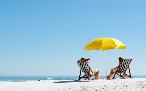 Літній Парасолька пляжу — стокове фото