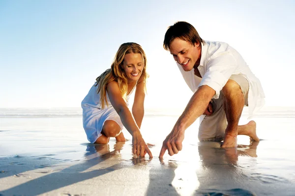 Romantic heart couple — Stock Photo, Image