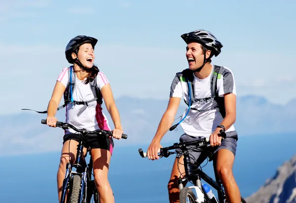 Pareja de bicicletas — Foto de Stock