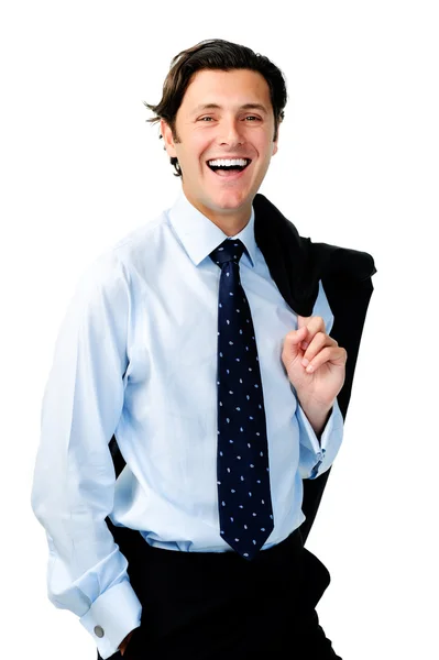 Happy approachable businessman — Stock Photo, Image