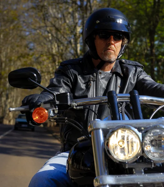 오토바이 남자는 자유 — 스톡 사진