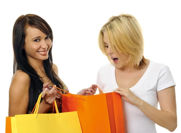 Shopping with a friend — Stock Photo, Image