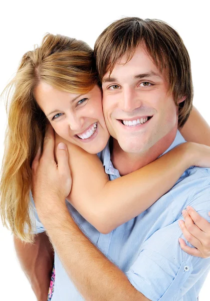 Cute couple faces Royalty Free Stock Images