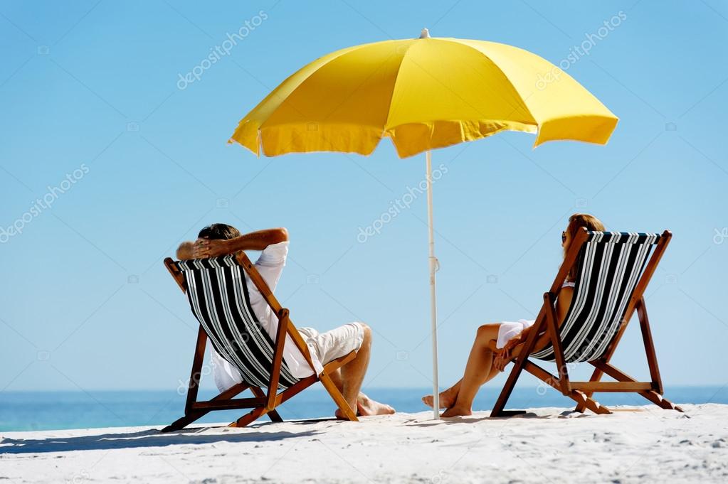 Beach summer umbrella Stock Photo by ©Daxiao_Productions 28392761