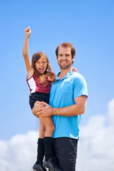 Fußball-Papa — Stockfoto