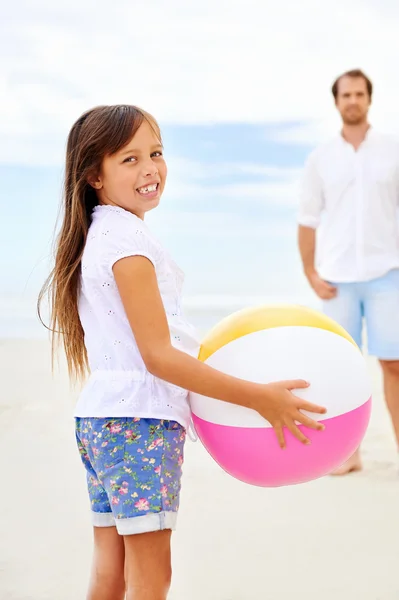 Barnvänlig strand kul — Stockfoto