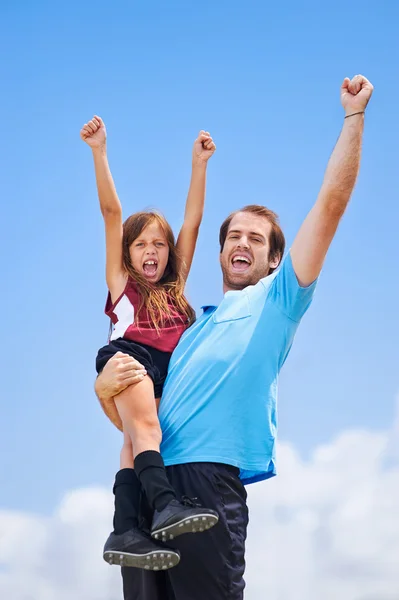 Calcio papà — Foto Stock