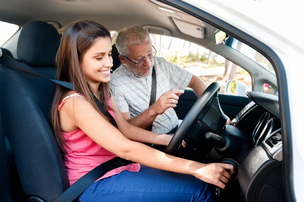 Autofahren lernen — Stockfoto